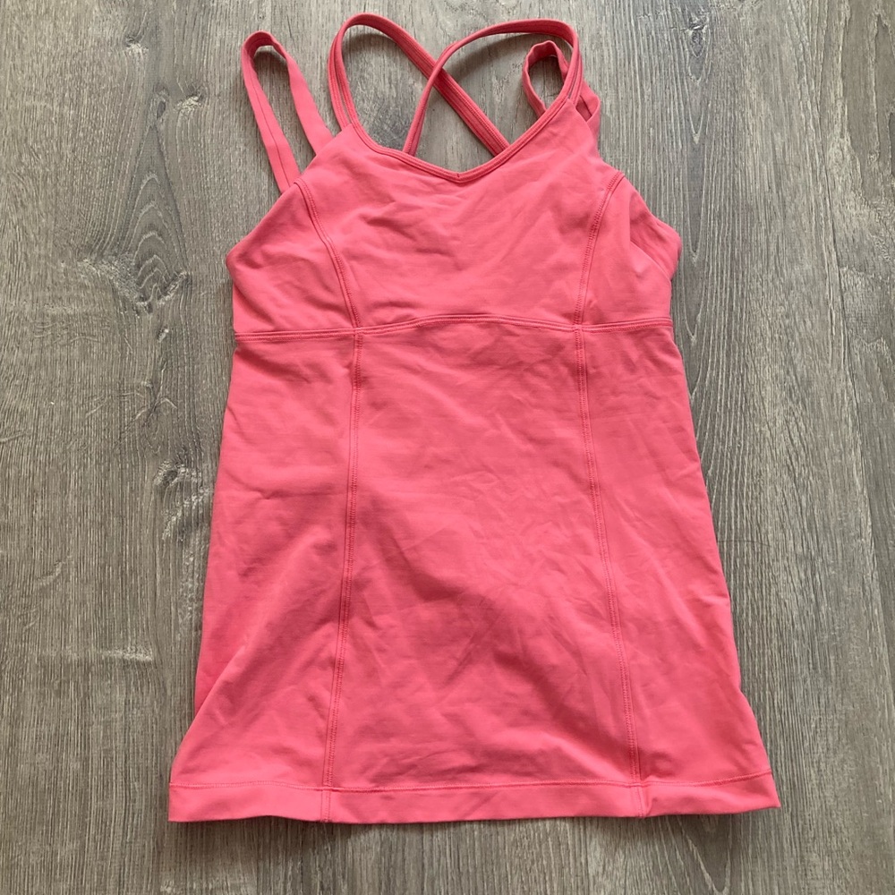 Lululemon Pink Coral Strappy Camisole